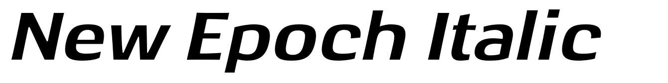 New Epoch Italic